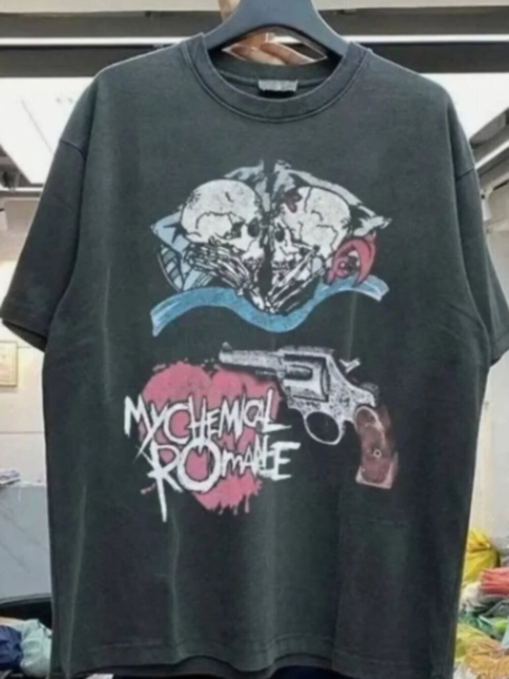 My Chemical Romance Vintage Emo Punk Graphic Tee Black Y2K Shirt